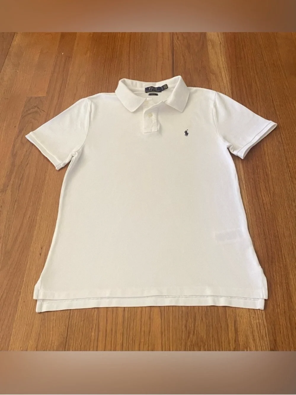 Ralph Lauren White Polo with Navy Shorts Set